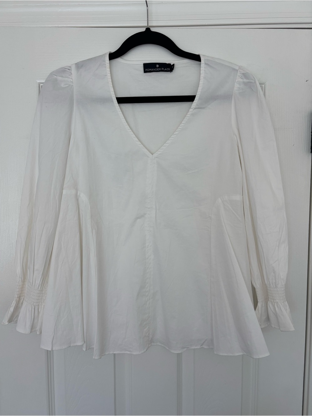 Pomander Place Easton poplin blouse size XS